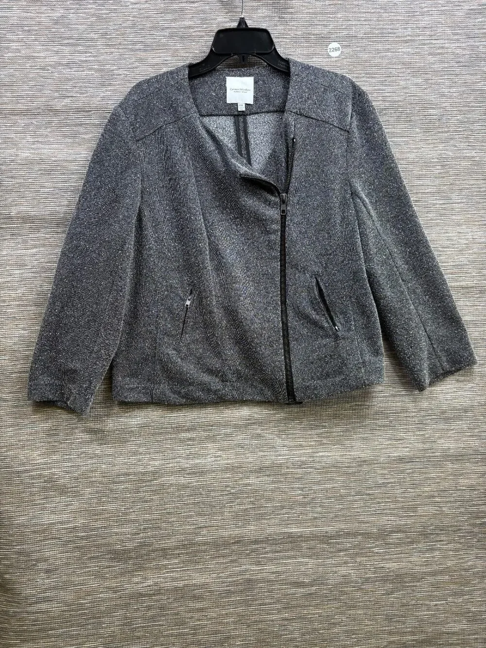 Catherine Malandrino Runway Style Women's Asymetrical Moto Jacket Coat Size XXL - Picture 1 of 7